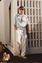 Oversize Short Sleeve Muslin Fabric Shirt Blue