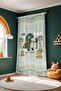 Rainbow Dinosaur Safari Patterned Children's Baby Room Background Curtain (Single Wing Pricing) - 3