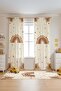 Edge Botanical Rainbow Patterned Children's Baby Room Background Curtain (Single Wing Pricing) - 2