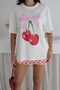 100% Cotton Printed Women's T-Shirt – Colorful Summer Themed Patterns - 3