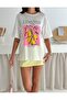 100% Cotton Printed Women's T-Shirt – Colorful Summer Themed Patterns - 5