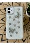 iPhone 12 and 12 Pro Compatible Metal Butterfly Design Flexible Silicone Case with Toy - 4