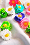 Colorful Daisy Peg Buckle 10 Pieces - 3