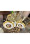 Esterhomedecor 6-Piece Two-Compartment Coffee Side Porcelain Small Delight Bowl Rosa Bianca Series Rsb-19824-04