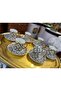 ESTERHOMEDECOR Hand-Painted Porcelain Coffee Cup Set for 6 People - 6