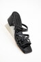 Black Patent Leather Women's Classic Heeled Shoes 20769 - 6