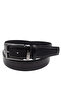 Black Leather Men's Belt Pc-2209Kx7F - 2