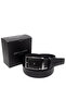 Black Leather Men's Belt Pc-2209Kx7F - 3