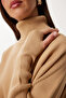Women's Biscuit Finger Snap Crop Ribbed Knitwear Sweater Mx00238 - 5
