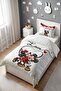 Mickey and Minnie Friendship Patterned Single Baby Kids Bedding Set - 3
