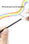 Silk Eyelashes, Permanent Makeup, Eyebrow Eyelash Combing, Grooming Brush with Protection Tube - 4