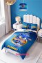 Blue Sonic Patterned Duvet Cover Set (Without Sheets) – 155X220 / 50X70 cm Pillowcase