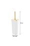 Toskana Toilet Brush - White & Gold - 3