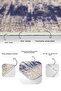 مجموعة سجادات الحمام والمطبخ المكونة من قطعتين بتصميم عتيق مع تصميم محبوك على خلفية زرقاء - 4