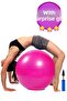 Pilates Ball Set Pink 65 Cm Deluxe Yoga Plates Exercise Ball Ball Inflation Pump Set - 2
