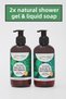 Natural Shower Gel & Liquid Soap 500 Ml Body Soap Shower Gel with Orange Oil Clean Content (2 Pieces) - 6