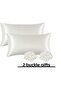 Ant Special Silk Textured Satin 50x70 Cm Pillowcase Does Not Sweat Odorless Curly Hair White 2 Pieces