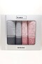 Best Set - Bath Towel Set - Gray Pink