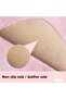 Unicolor Plain Pink 3-Piece Bath Mat Rug Set Non-Slip Toilet Seat Set - 3