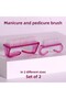 Set of 2 Nail Cleaning Brush Manicure Pedicure Brush