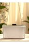 Skin Nude Color Glitter Satin Women's Evening Dress Bag - 7