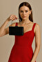 Black Color Glittery Satin Women's Evening Dress Bag
