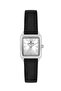 Dkf.2315A New Trend Silver Color Case Black Leather Strap Women's Watch