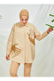 SAHRA BUTIK تونيك بحلقة حجر واحد - بسكويت - 4