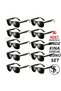 Groom Groom Black Sunglasses 10-Piece Super Deal Set Engagement Bride Kina after Birthday Party - 3
