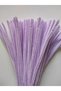 100 Pieces Lilac Chenille, Feathered Wire Suitable for Flower Making, 30 cm 6mm - 3