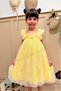 Yellow Embroidery Daisy Embroidered Strap Baby Girl & Girl Dress - Margarita - 6