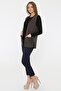 Women's Black-Mink Houndstooth Knitwear Mother Vest - 2