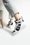 White Gray High Top Sneakers Basketball Shoes