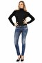 Wd441 Basic Blue Women's Jeans - 6