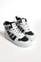 White Gray High Top Sneakers Basketball Shoes - 7