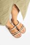 Beige Women's Slip-On Sandals - 4