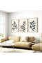 Digital Printed Metal Framed Glass 3-Piece Decorative Table - Shadow of Nature