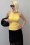 Yellow Thick Strap Regular Cut Basic Undershirt Mg2059 - 3