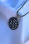 Flower of Life Handcrafted Stainless Steel Chain Men's Necklace - 3
