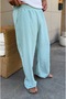 Linen Look Ayrobin Draped Bottom Sweatpants - 3