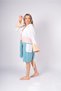 Tassel Hooded Sauna Pool Beach Dress Women's Cotton Bathrobe with Pockets Standard Size - 5