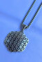 Flower of Life Handcrafted Stainless Steel Chain Men's Necklace - 3