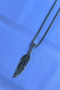 Feather Handcrafted Stainless Steel Chain Men's Necklace - 5