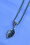 Leaf Handcrafted Stainless Steel Chain Men's Necklace - 5