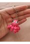 Cute Pink Octopus Keychain - 2
