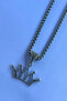 King Crown Handcrafted Stainless Steel Chain Men's Necklace - 5