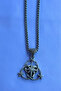 Compass Moon Star Handcrafted Stainless Steel Chain Men's Necklace - 4