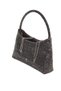 Platinum Evening Dress Bag. Evening Dress Bag with Stones. Women's Evening Dress Bag. Evening Bag Metallic. Invitation Wedding Bag. - 5