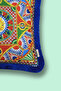 Navy Blue Tasseled, Milano Pattern Decorative 30X50Cm Rectangular Throw Pillow Cover - 3