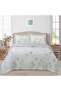 Ruffled Patterned Double Bedspread Set - 240x260 cm - With PVC Bag - Daily Use and Bridal Trousseau - 3